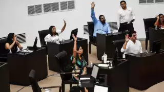 Los legisladores morenistas se dividieron a la hora de la votación del dictamen