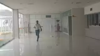 Ante el humo, los pacientes empezaron a ser evacuados