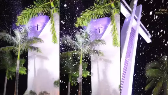 Los cancunenses tuvieron una blanca Navidad Los cancunenses tuvieron una blanca Navidad