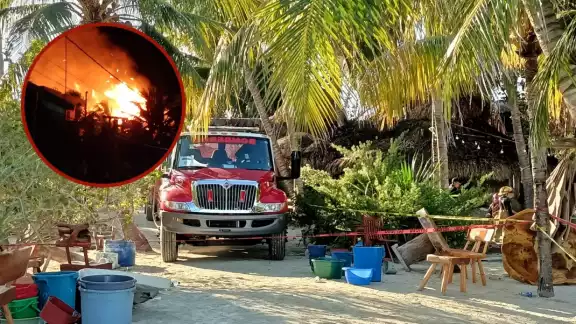 Hasta el momento no se sabe la causa del incendio en los dos hoteles de Holbox Hasta el momento no se sabe la causa del incendio en los dos hoteles de Holbox