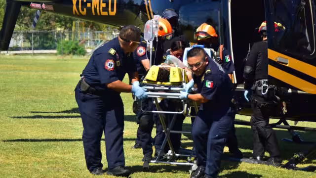 El aterrizaje fue en el campo de la Inalámbrica en Mérida