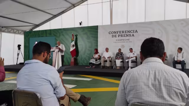 El Presidente de México se encuentra en Campeche donde encabezará una gira de trabajo