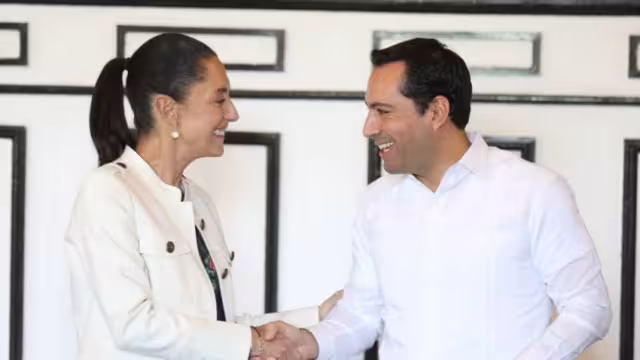 El gobernador Mauricio Vila y la jefa de Gobierno de la Ciudad de México, Claudia Sheinbaum Pardo, informaron un convenio turístico
