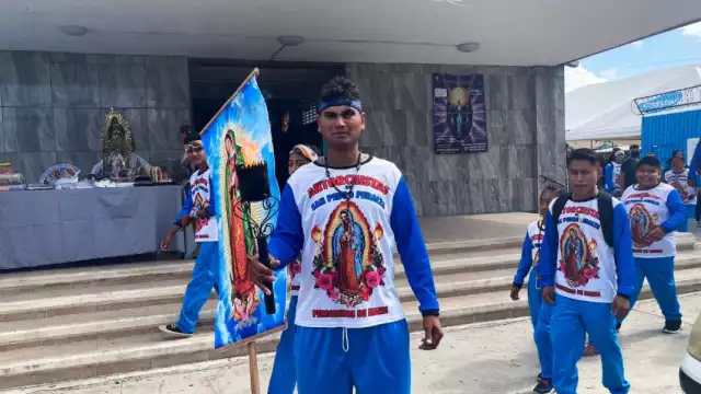 Es el grupo más numeroso que ha llegado al santuario de la virgen de Guadalupe en Chetumal