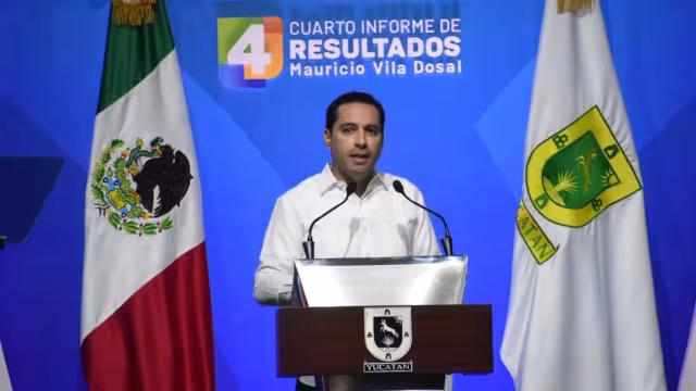 El mandatario envió un mensaje a los yucatecos desde el Centro Internacional de Congresos