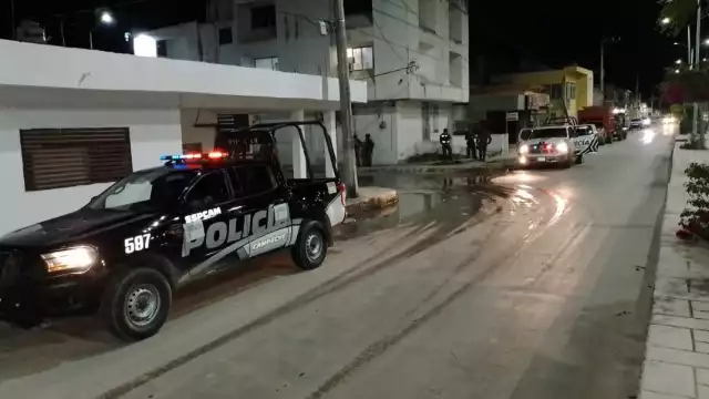 Tras el reporte, personal de seguridad privada de la CFE pidió apoyo al complejo de la Dirección de Seguridad Pública