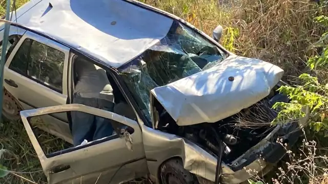 A pesar de lo aparatoso del accidente, el conductor salió ileso