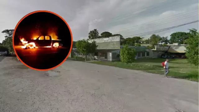 Al lugar llegaron elementos de la Guardia Nacional división camiones