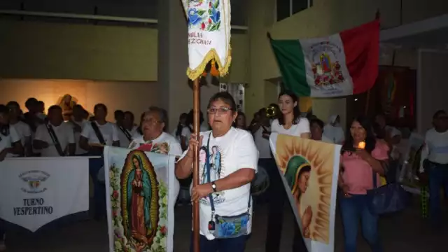 El derrotero partió de la capilla situada en la calle 31 por 100 y 98 de la colonia “Canul Reyes”