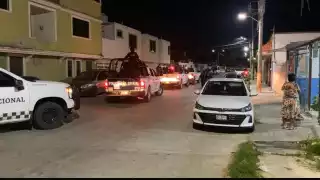 Policía Estatal, Guardia Nacional, Ejercito Mexicano y Fiscalía catean domicilio en Campeche
