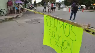 Los manifestantes indicaron que el problema tiene más de un año y siguen sin darle solución
