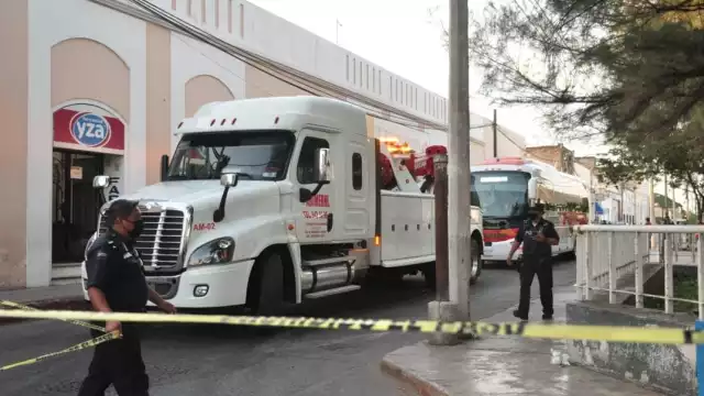 El hombre fue trasladado al hospital