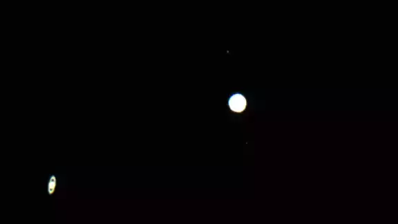 Desde el Planetario Ka’Yok se pudieron tomar fotografías con ayuda de un telescopio de 2000 mm Desde el Planetario Ka’Yok se pudieron tomar fotografías con ayuda de un telescopio de 2000 mm
