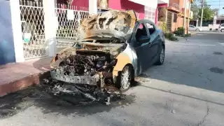 La unidad quedó consumida de la parte del frente