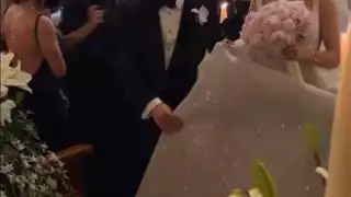 El pugilista celebra su boda por la iglesia con más de mil invitados