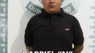 Uno de los presuntos delincuentes