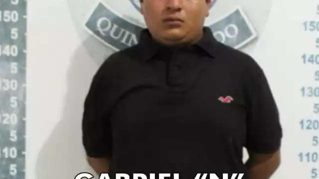 Uno de los presuntos delincuentes