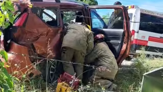 Aparatoso accidente cerca de Valladolid deja seis lesionados; dos fueron reportados graves