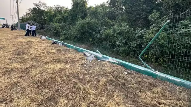 La mujer terminó impactándose contra la malla perimetral del hotel Sirenisy