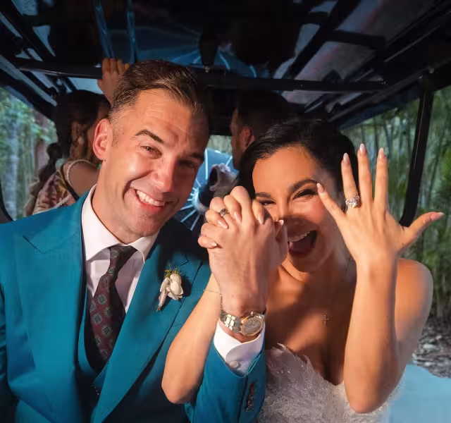 La feliz pareja se comprometió en 2023