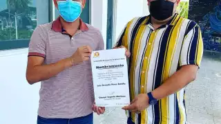 Pérez Batalla dio a conocer que el nombramiento se da gracias a la gente que lo ha apoyado