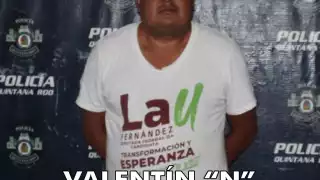 Valentín "N" y el arma asegurada quedando a disposición de las autoridades correspondientes