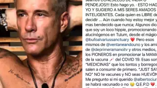 Instagram censura a Fernando Carrillo, desde Tulum despotrica contra vacunas