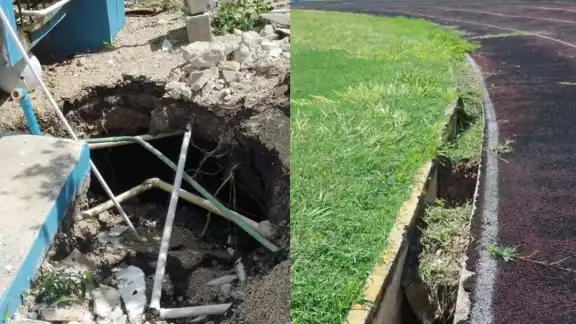 Protección Civil encontró corrosión, desprendimientos de suelo y hundimientos