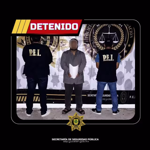 El probable violador fue detenido y presentado por las autoridades.