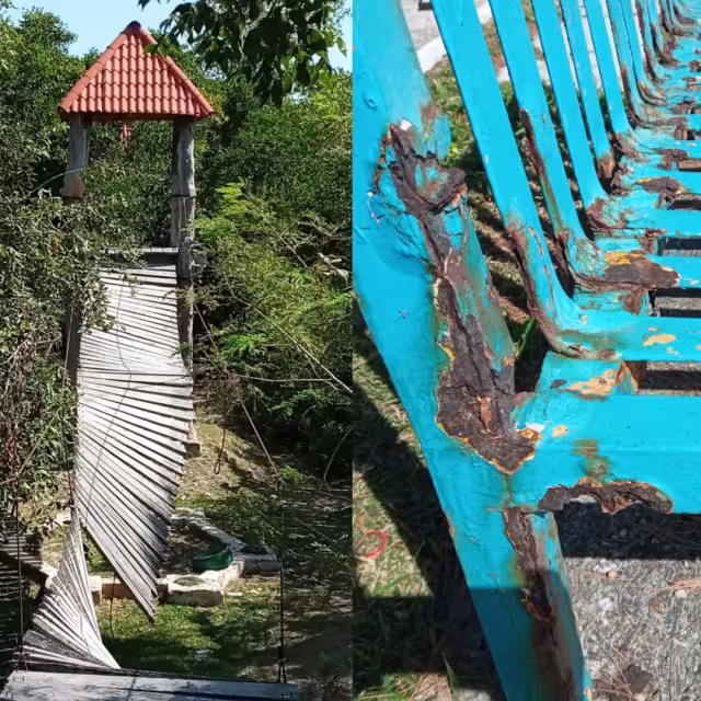 Parques en mal estado en Chetumal 
