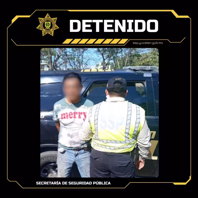 Detenido por probable abuso sexual contra adolescente en Mérida