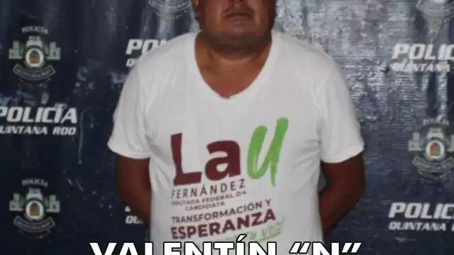 Valentín "N" y el arma asegurada quedando a disposición de las autoridades correspondientes