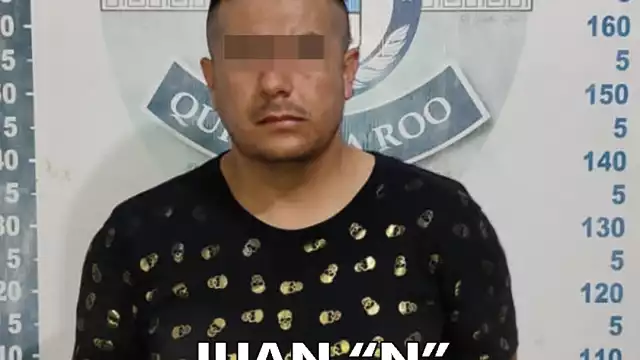 La detención se llevo a cabo sobre la Avenida Chac Mool en la Supermanzana 221 del municipio de Benito Juárez