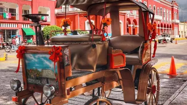 La calesa funciona a base de gasolina  Foto: Especial