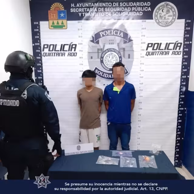 Los menores fueron puestos a disposición de la Fiscalía Especializada en Atención a Niñas, Niños y Adolescentes.