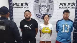 Detienen a tres presuntos narcomenudistas en Playa del Carmen