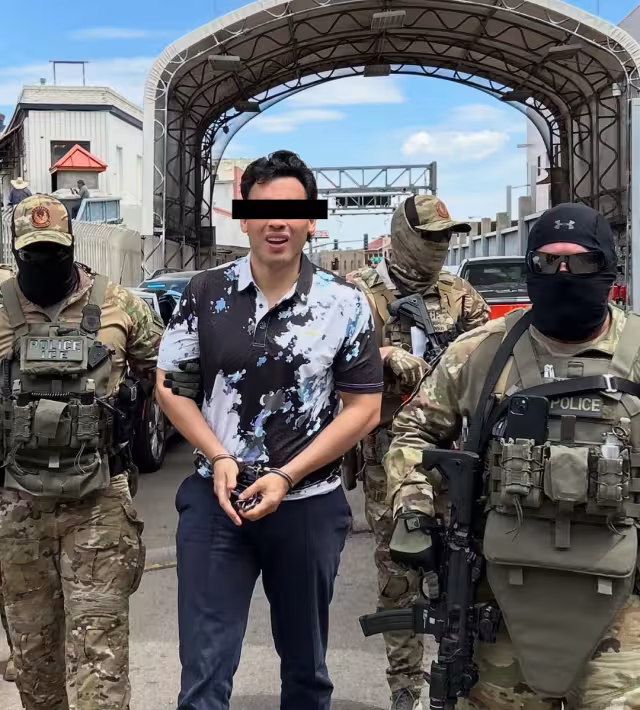 El Junior fue aprehendido en cuanto piso territorio mexicano.