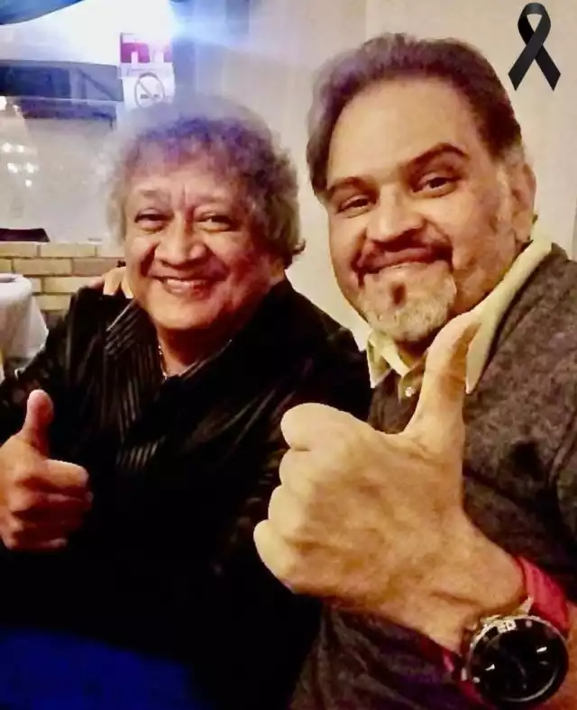 Gabriel Garzón y su amigo Jorge Falcón