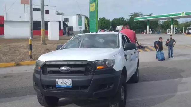 La carretera Atasta-Nuevo Progreso fue cerrada desde la noche de ayer lunes