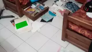 La afectada no estaba en su domicilio cuando sucedió el atraco, por lo que al llegar en la mañana descubrió que la habían asaltado