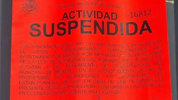 Así se mostraron en redes sociales los sellos de suspensión al gimnasio Así se mostraron en redes sociales los sellos de suspensión al gimnasio