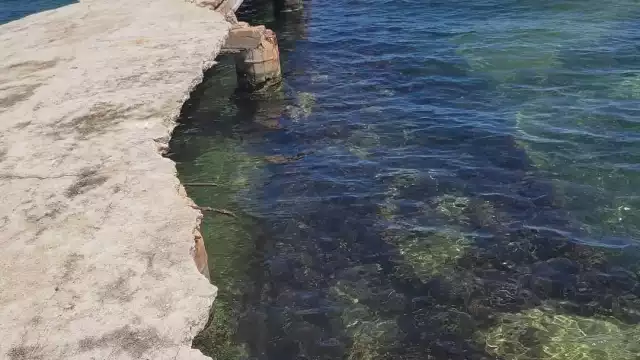 Los habitantes de Xcalak indicaron que sólo pusieron un letrero para prohibir el paso, pero que no hubo acciones para la rehabilitación del muelle