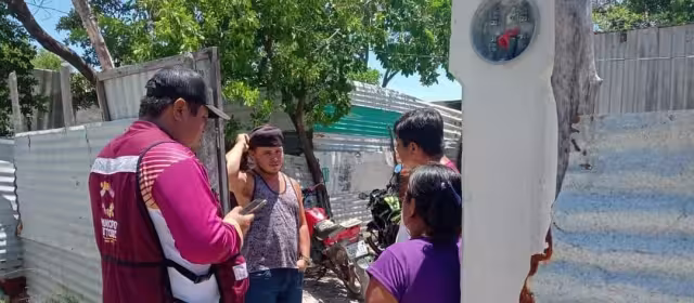 Personal de Zofemat entrevistó a más de 10 familias en el asentamiento irregular Caracolito en Isla Aguada.