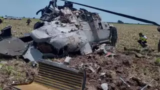 Caja negra de helicóptero de la Marina que se desplomó en Sinaloa se enviará a Estados Unidos
