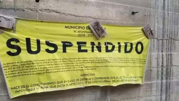 Los denunciantes declararon que la obra en Bacalar tiene sellos de suspensión desde hace varias semanas Los denunciantes declararon que la obra en Bacalar tiene sellos de suspensión desde hace varias semanas