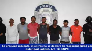 Los detenidos y lo asegurado quedaron a disposición de las autoridades correspondientes