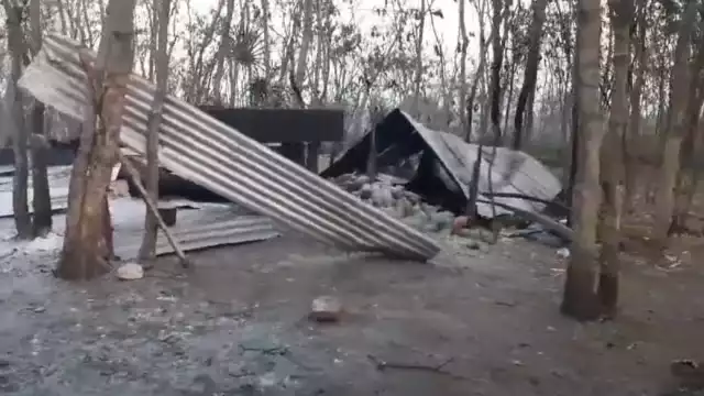 La casa de madera y lámina de dos abuelitos de Candelaria fue consumida por el fuego