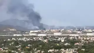 El incendio se veía desde muy lejos