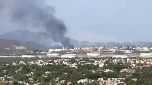 El incendio se veía desde muy lejos