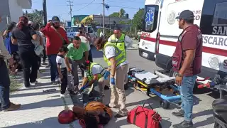 Impacto de motos en Campeche moviliza al SAMU y la SPSC